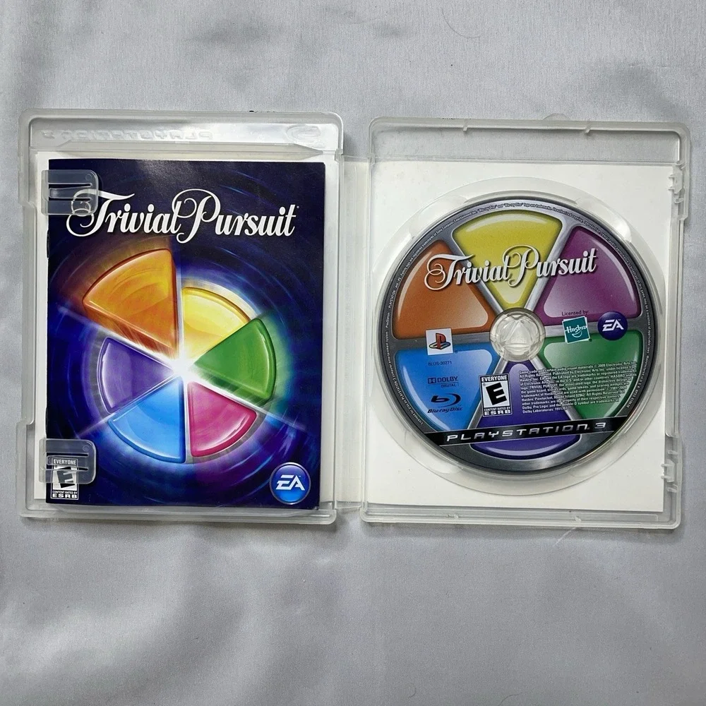 Trivial Pursuit Sony PS3 Complete Game CIB Tested Disc Board Quiz Party Fun